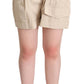 Dolce & Gabbana High-Waisted Beige Cargo Shorts