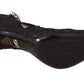 Dolce & Gabbana Black Lace Crystals Heels Mary Jane Pumps Shoes