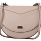 Karl Lagerfeld Elegant Mauve Light Pink Leather Shoulder Bag