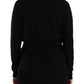 Dolce & Gabbana Elegant Black V-Neck Wool Pullover