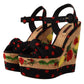 Dolce & Gabbana Multicolor Silk Blend Platform Heels