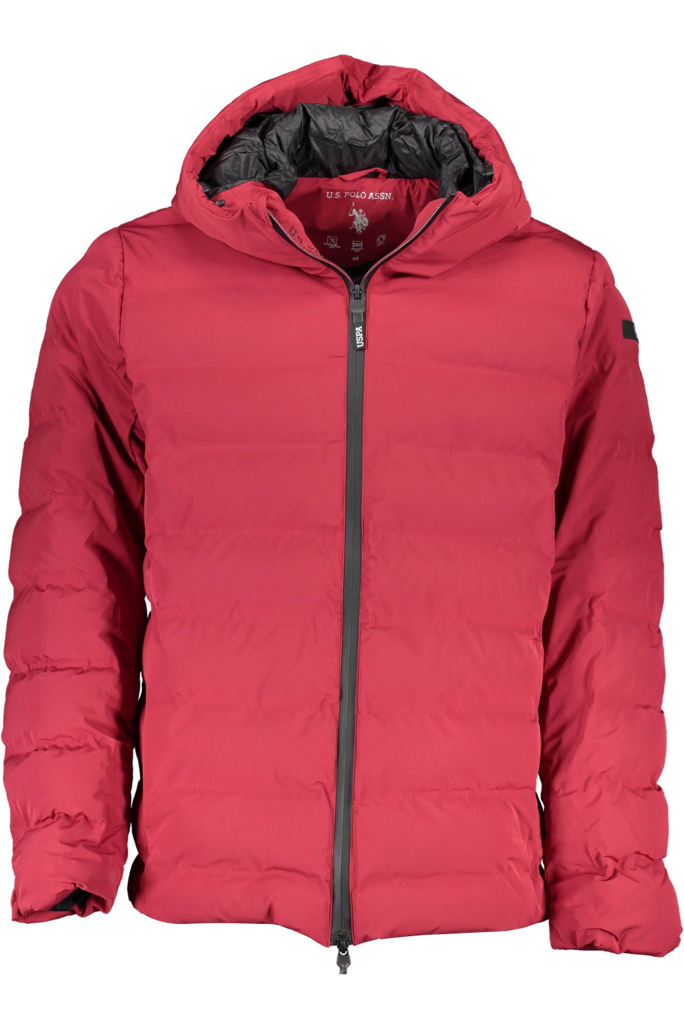 U.S. POLO ASSN. Chic Pink Hooded Jacket with Contrasting Details