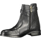 Tommy Hilfiger Black Leather Women Boot