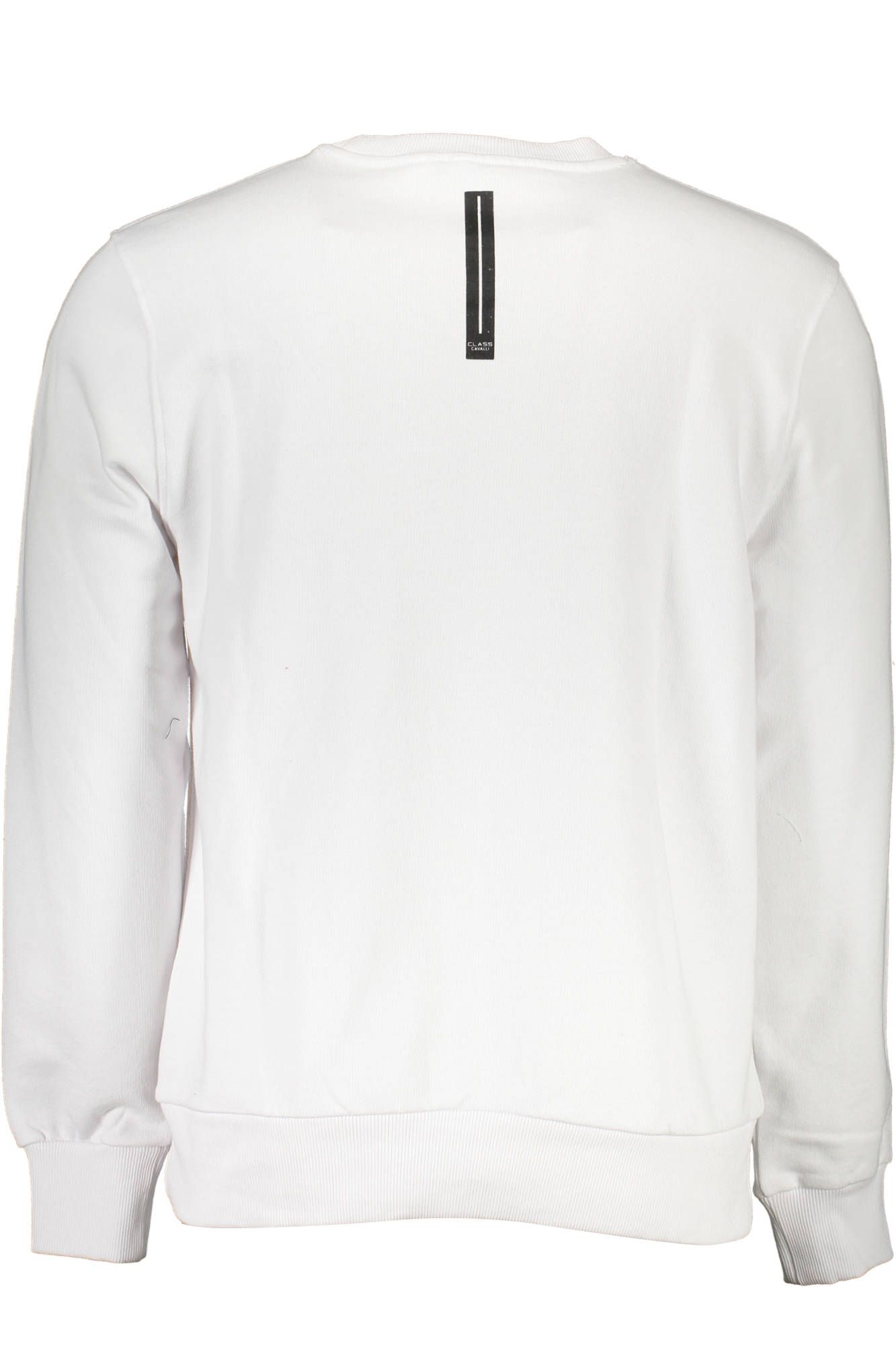 Cavalli Class Bianco Cotton Men Sweatshirt