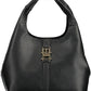 Tommy Hilfiger Elegant Black Shoulder Bag with Contrasting Details