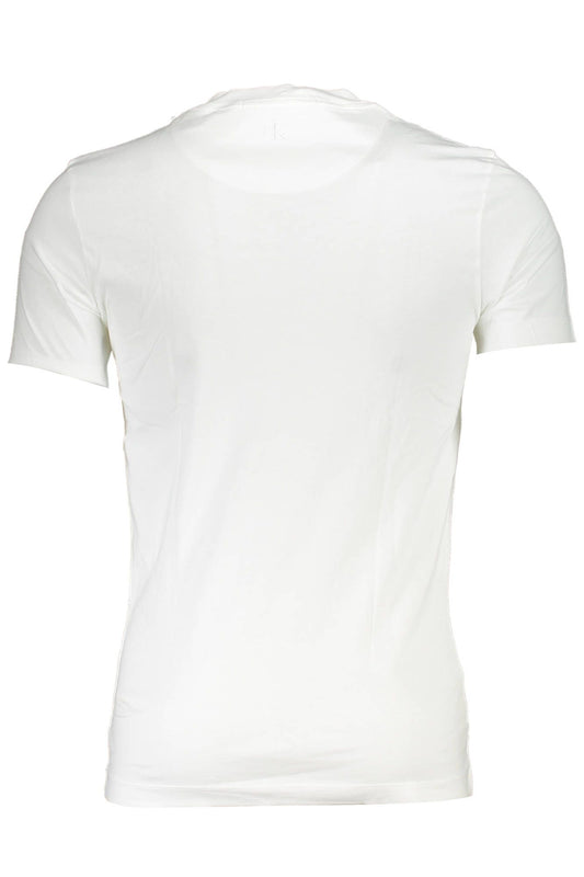 Calvin Klein White Cotton Men T-Shirt