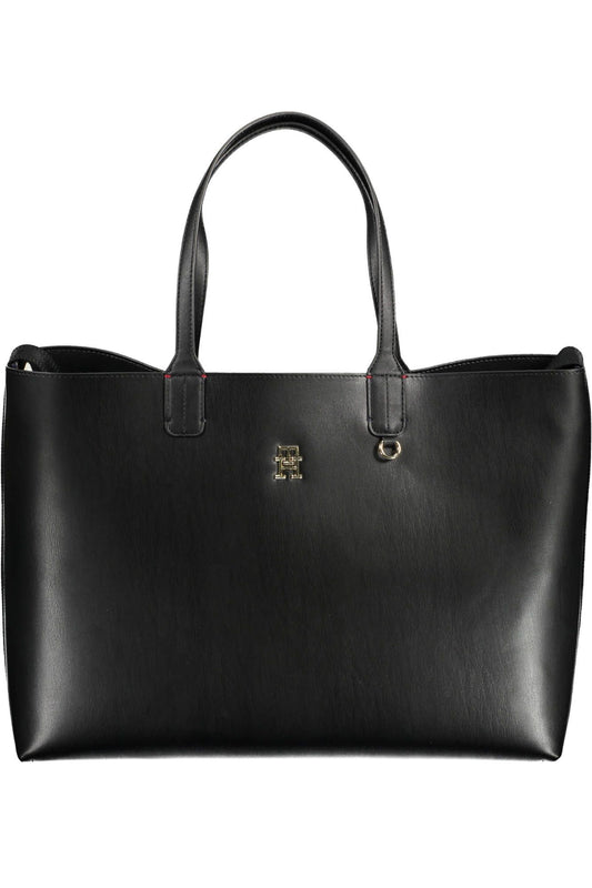 Tommy Hilfiger Elegant Black Shoulder Bag with Pochette