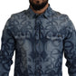 Dolce & Gabbana Elegant Slim Fit Casual Blue Men's Shirt