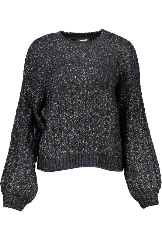 Desigual Chic Contrasting Details Round Neck Sweater