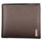 Tommy Hilfiger Elegant Brown Leather Dual Compartment Wallet