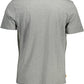 Timberland Eco-Conscious Gray Cotton Tee with Logo Print