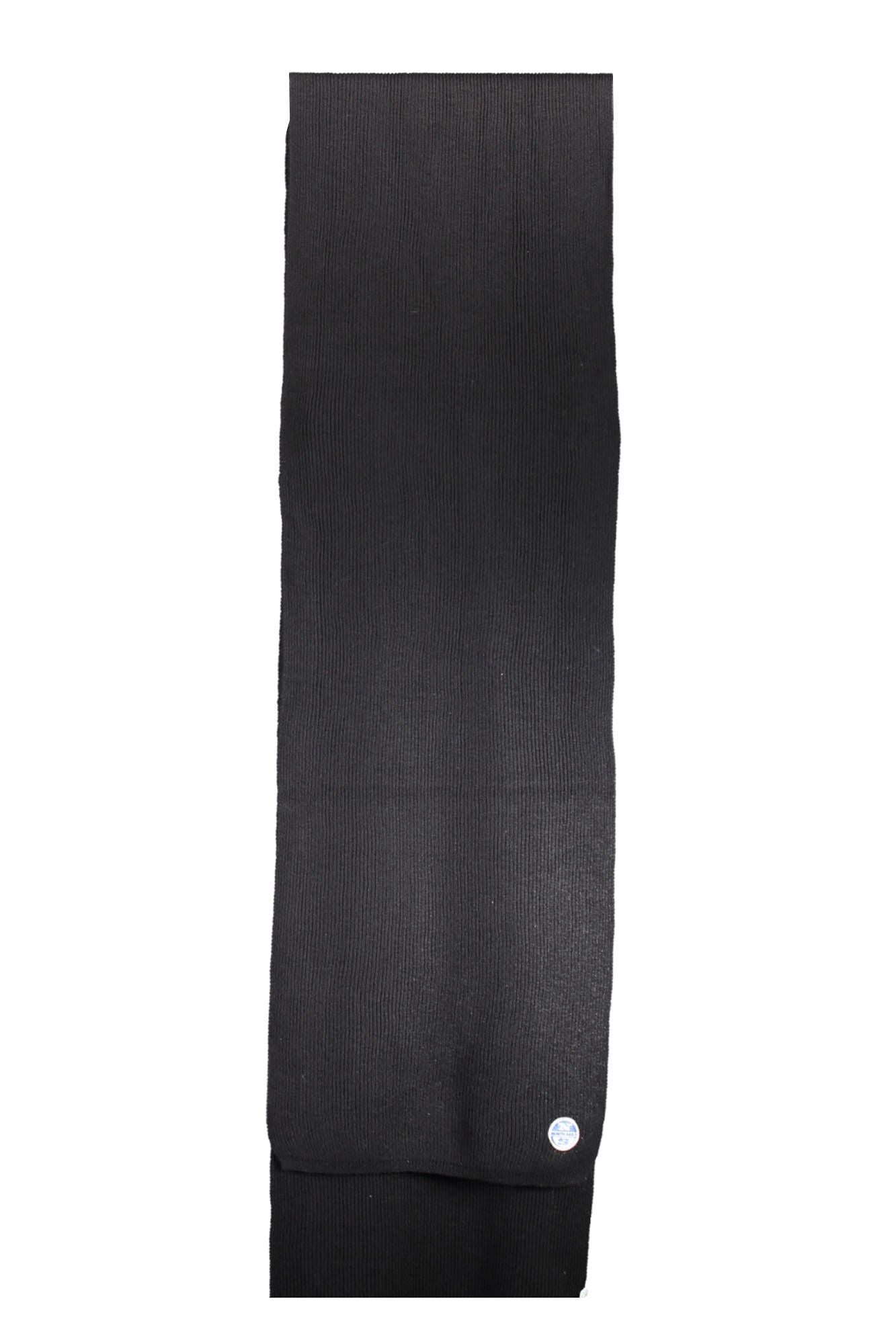 North Sails Black Cotton Men Scarf