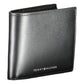 Tommy Hilfiger Elegant Black Leather Dual-Compartment Men's Wallet