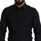 Dolce & Gabbana Elegant Slim Fit Black Cotton Dress Shirt