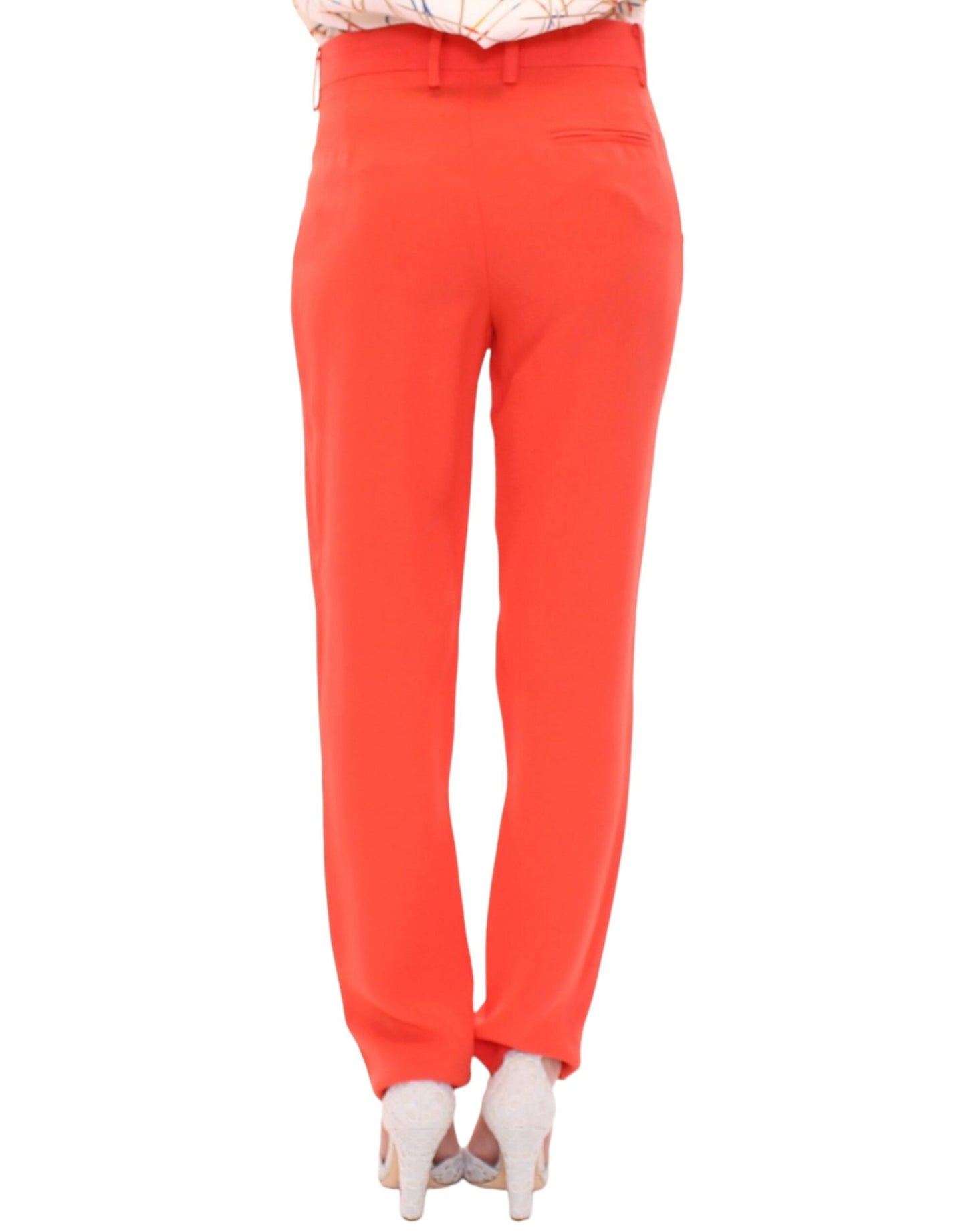 CO|TE Chic Orange Boyfriend Pants - Italian Crafted