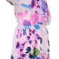 Desigual Chic Pink One-Shoulder Short Dress with Contrasting Details