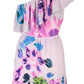 Desigual Chic Pink One-Shoulder Short Dress with Contrasting Details