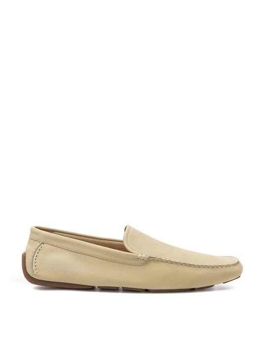 Bally Elegant Beige Suede Loafers – Perfect for Any Occasion