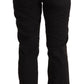 Just Cavalli Sleek Mid-Waist Slim Fit Black Jeans