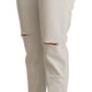 PINKO White Mid Waist Skinny Denim Jeans