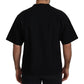 Dolce & Gabbana Elegant Black Cotton Blend Crewneck T-Shirt