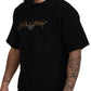 Dolce & Gabbana Elegant Black Cotton Blend Crewneck T-Shirt