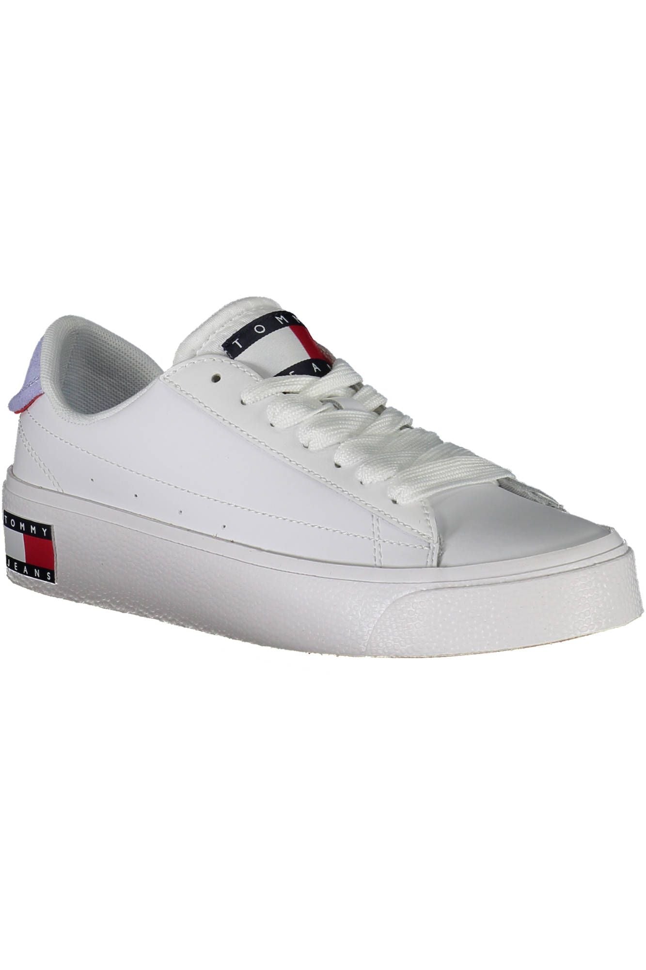 Tommy Hilfiger Eco-Conscious White Sneakers with Logo Accents