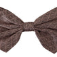 Dolce & Gabbana Elegant Silk Gray Bow Tie - Men's Formalwear