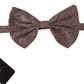 Dolce & Gabbana Elegant Silk Gray Bow Tie - Men's Formalwear