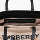 Burberry Small Rose Beige Logo Branded Econyl Nylon Tote Shoulder Handbag Purse