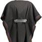 Desigual Elegant Black Poncho with Contrasting Details