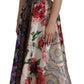 Dolce & Gabbana Patchwork Elegance Silk Blend Dress