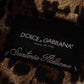 Dolce & Gabbana Red Leopard Wool Trenchcoat Jacket