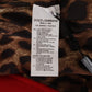 Dolce & Gabbana Red Leopard Wool Trenchcoat Jacket