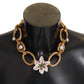 Dolce & Gabbana Elegant Gold Lilly Flower Pendant Necklace