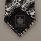 Dolce & Gabbana Elegant Floral Print Silk Bow Tie