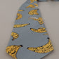 Dolce & Gabbana Elegant Blue Banana Print Silk Tie