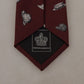 Dolce & Gabbana Maroon Elegance Silk Tie