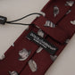 Dolce & Gabbana Maroon Elegance Silk Tie