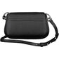 Tommy Hilfiger Elegant Black Shoulder Bag with Logo Clasp