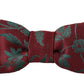 Dolce & Gabbana Elegant Maroon Patterned Bow Tie