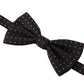 Dolce & Gabbana Elegant Black Polka Dot Silk Bow Tie