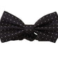 Dolce & Gabbana Elegant Black Polka Dot Silk Bow Tie