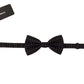 Dolce & Gabbana Elegant Black Polka Dot Silk Bow Tie