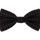 Dolce & Gabbana Elegant Black Polka Dot Silk Bow Tie