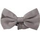 Dolce & Gabbana Elegant Gray Silk Bow Tie