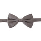 Dolce & Gabbana Elegant Gray Silk Bow Tie