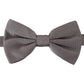 Dolce & Gabbana Elegant Gray Silk Bow Tie