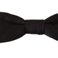 Dolce & Gabbana Elegant Black Silk Bow Tie