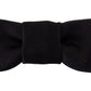 Dolce & Gabbana Elegant Black Silk Bow Tie